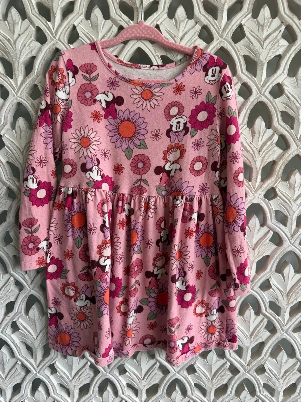 3T Pink Character Dress Bundle - Minnie, Bluey, Hello Kitty